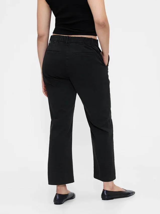 Khakihose mit mittlerer Leibhöhe
