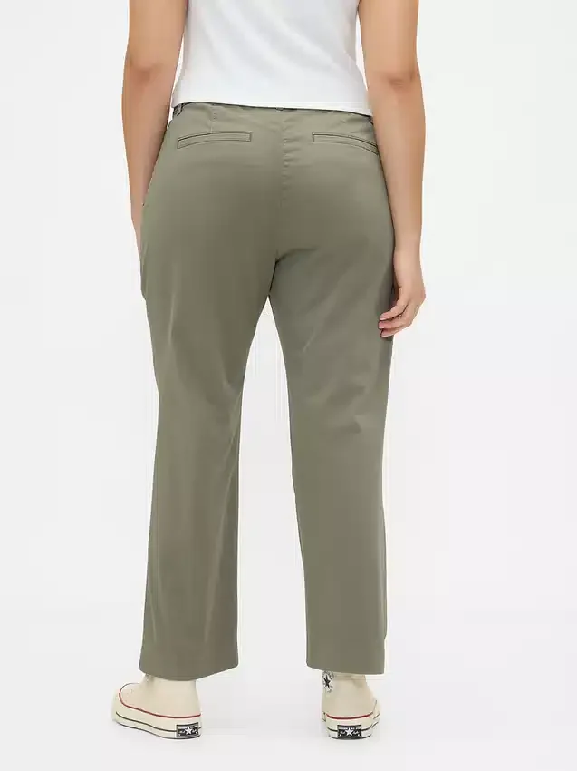 Khakihose mit mittlerer Leibhöhe