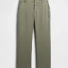 Khakihose mit mittlerer Leibhöhe