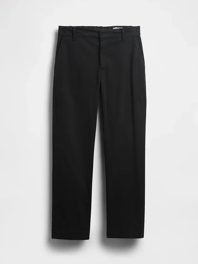 Khakihose mit mittlerer Leibhöhe