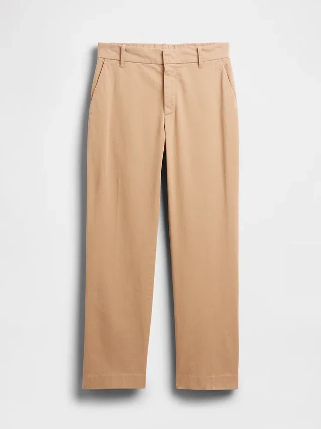 Khakihose mit mittlerer Leibhöhe
