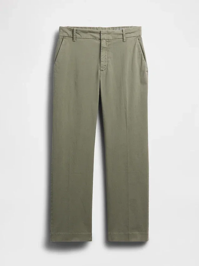 Khakihose mit mittlerer Leibhöhe