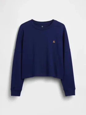 Kind-T-Shirt aus schwerem Stoff mit Oversize-Passform und Naht