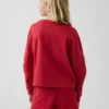 Kind-T-Shirt aus schwerem Stoff mit Oversize-Passform und Naht
