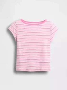 Kind-T-Shirt mit Flügelärmeln und taillierter Passform