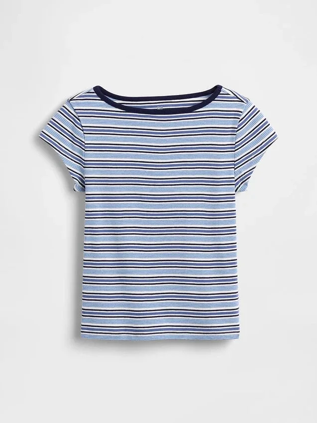 Kind-T-Shirt mit Flügelärmeln und taillierter Passform