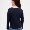 Kind-T-Shirt mit Schlüssellochausschnitt und Schleife