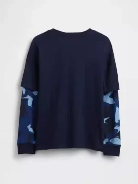 Kinder-2-in-1-T-Shirt mit Grafik-Logo