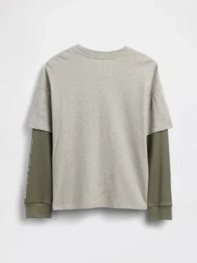Kinder-2-in-1-T-Shirt mit Grafik-Logo