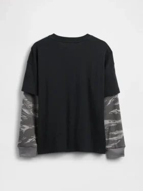 Kinder-2-in-1-T-Shirt mit Grafik-Logo