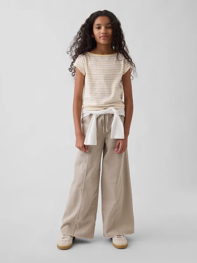 Kinder-Baggy-Hose aus Twill