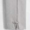 Kinder-Baggy-Jeans mit niedriger Leibhöhe, Schleife und gespaltenem Saum