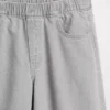 Kinder-Baggy-Jeans mit niedriger Leibhöhe, Schleife und gespaltenem Saum