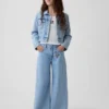 Kinder-Baggy-Jeans mit niedriger Leibhöhe und „I Heart NY“-Stickerei