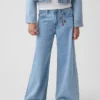Kinder-Baggy-Jeans mit niedriger Leibhöhe und „I Heart NY“-Stickerei