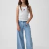 Kinder-Baggy-Jeans mit niedriger Leibhöhe und „I Heart NY“-Stickerei