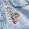 Kinder-Baggy-Jeans mit niedriger Leibhöhe und „I Heart NY“-Stickerei