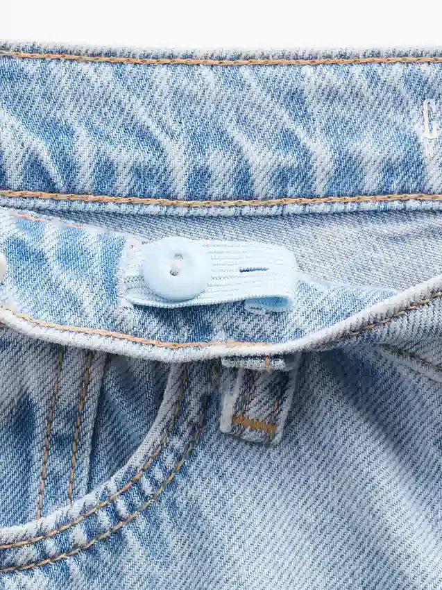 Kinder-Baggy-Jeans mit niedriger Leibhöhe und „I Heart NY“-Stickerei