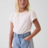 Kinder-Baggy-Jeans mit niedriger Leibhöhe und Spitzenbesatz