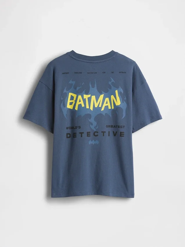 Kinder-Batman-T-Shirt mit Grafik in lockerer Passform