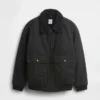 Kinder-Bomberjacke aus Canvas mit Sherpa-Futter