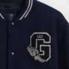 Kinder-Bomberjacke mit Varsity-Logo