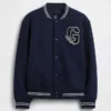 Kinder-Bomberjacke mit Varsity-Logo