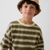 Kinder-Bucket-Hut aus überfärbtem Denim