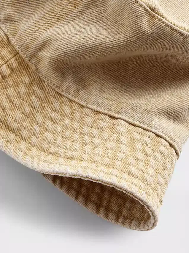 Kinder-Bucket-Hut aus überfärbtem Denim