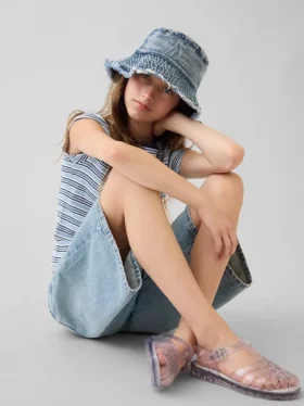 Kinder-Bucket-Hut aus Denim