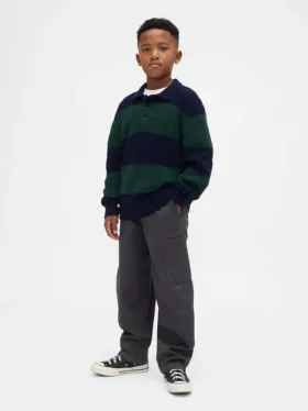 Kinder-Cargo-Hose im Baggy-Stil mit schmal zulaufendem Bein