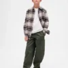 Kinder-Cargo-Hose im Baggy-Stil mit schmal zulaufendem Bein