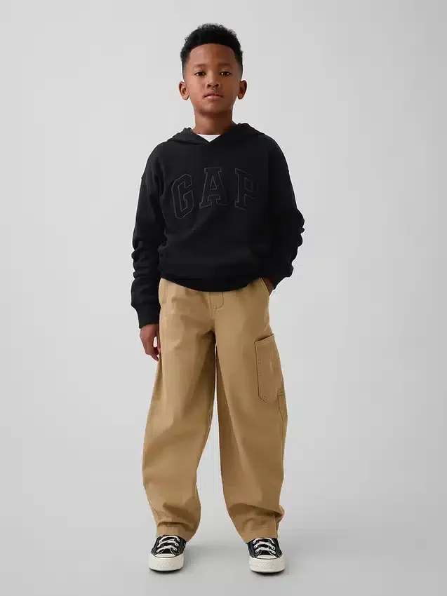 Kinder-Cargo-Hose im Baggy-Stil mit schmal zulaufendem Bein