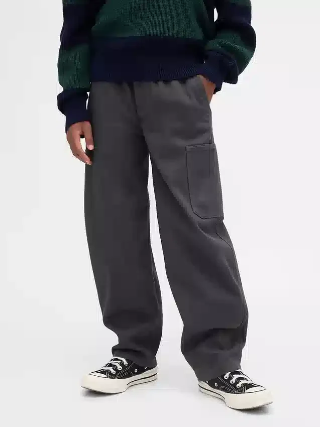 Kinder-Cargo-Hose im Baggy-Stil mit schmal zulaufendem Bein