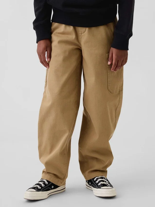 Kinder-Cargo-Hose im Baggy-Stil mit schmal zulaufendem Bein