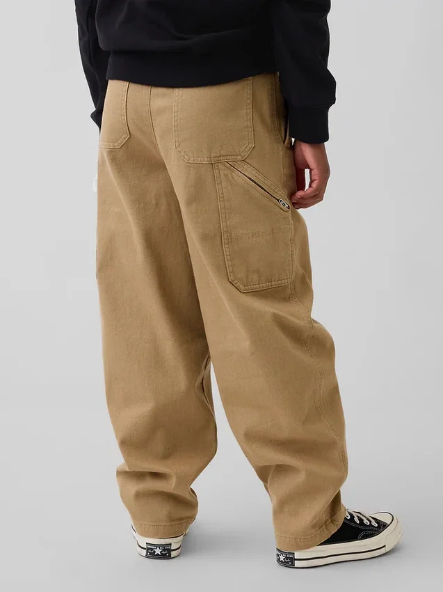 Kinder-Cargo-Hose im Baggy-Stil mit schmal zulaufendem Bein