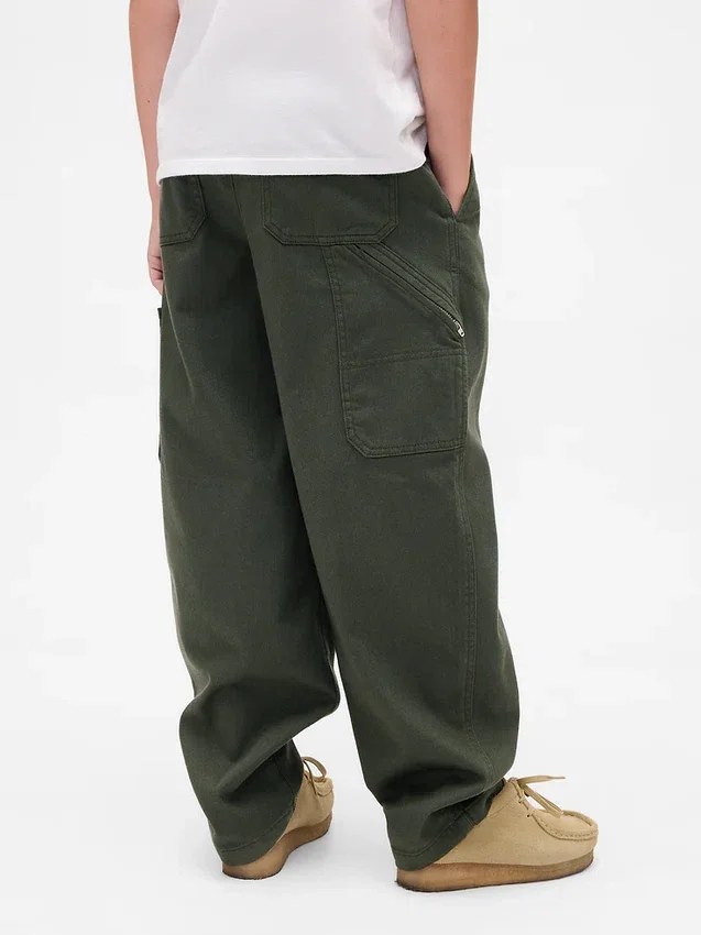 Kinder-Cargo-Hose im Baggy-Stil mit schmal zulaufendem Bein