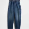 Kinder-Carpenter-Jeans aus gebürstetem Stoff