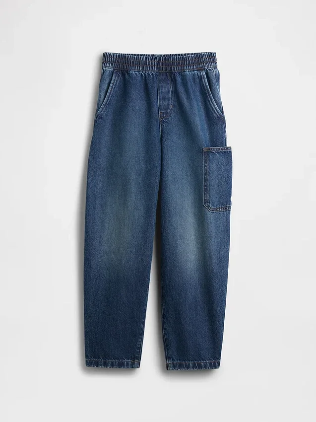 Kinder-Carpenter-Jeans aus gebürstetem Stoff