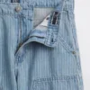 Kinder-Carpenter-Jeans im Baggy-Schnitt mit Streifen und doppelten Knieverstärkungen