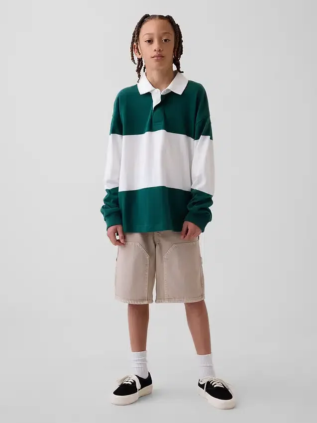 Kinder-Carpenter-Shorts im 90er-Jahre-Stil aus locker sitzendem Denim