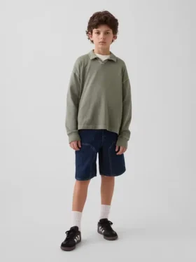 Kinder-Carpenter-Shorts im 90er-Jahre-Stil aus locker sitzendem Denim