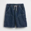 Kinder-Carpenter-Shorts im 90er-Jahre-Stil aus locker sitzendem Denim