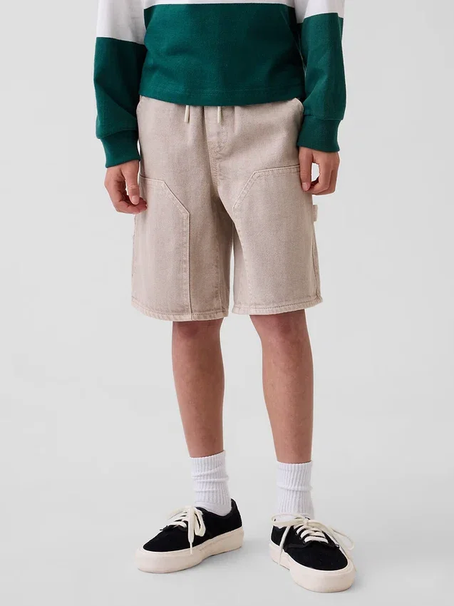 Kinder-Carpenter-Shorts im 90er-Jahre-Stil aus locker sitzendem Denim