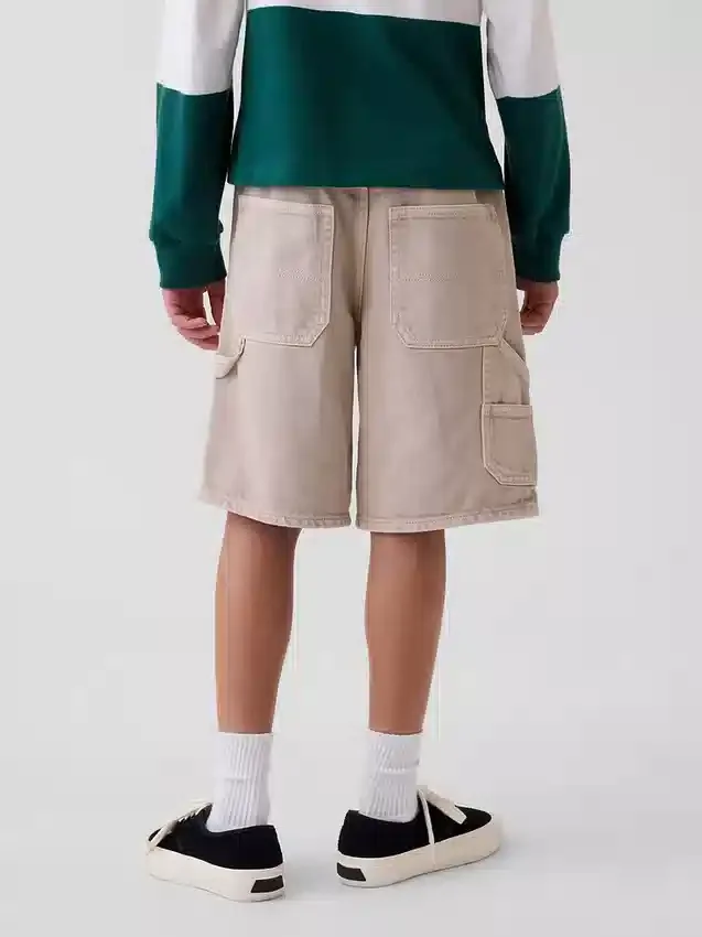 Kinder-Carpenter-Shorts im 90er-Jahre-Stil aus locker sitzendem Denim