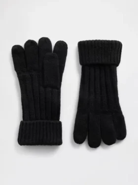 Kinder-CashSoft-Handschuhe mit Rippmuster