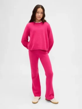 Kinder-CashSoft-Pullover-Hose mit ausgestelltem Bein