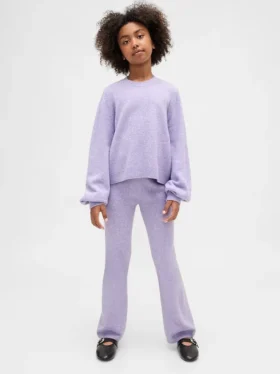 Kinder-CashSoft-Pullover-Hose mit ausgestelltem Bein