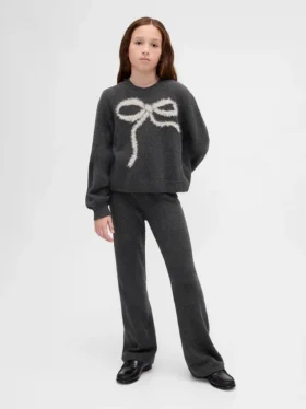 Kinder-CashSoft-Pullover-Hose mit ausgestelltem Bein