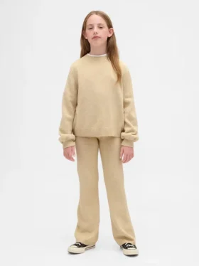 Kinder-CashSoft-Pullover-Hose mit ausgestelltem Bein